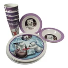 Coca-Cola Polar Bear Plate Set 10 Piece Vintage 1998 GIBSON