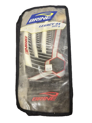 Brine Legacy 4X Unisex Adult Black & Red Goalkeeper Gloves - Size 9