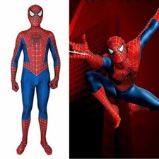 Raimi Spider-man Jumpsuit Cosplay Costume Spiderman Zentai Milk Silk Halloween