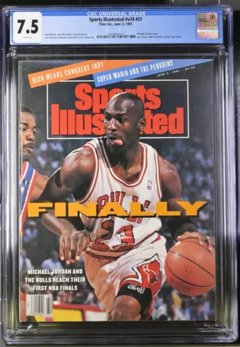 7.5 CGC GRADED June 3, 1991 Sports Illustrated Magazine Michael Jordan on Cover
