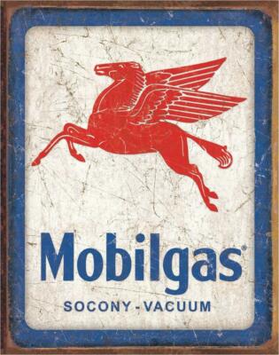 US Schild  ca. 30 x 40 cm Mobilgas Pegasus - Socony Vacuum