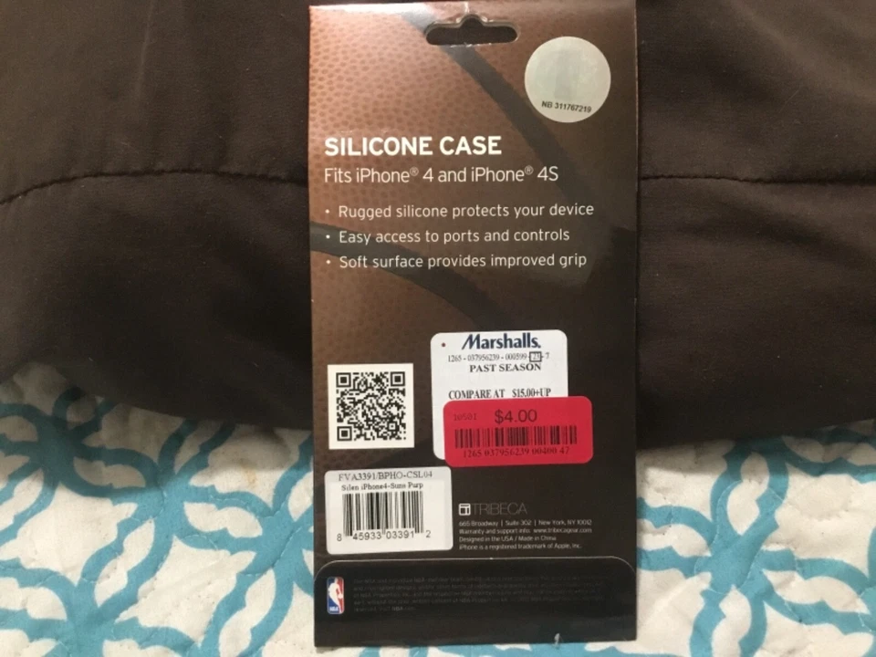PHOENIX SUNS СИЛИКОНОВЫЙ ЧЕХОЛ для IPHONE 4 и IPHONE 4S/запечатанный, никогда не использовался - Изображение 2 из 3