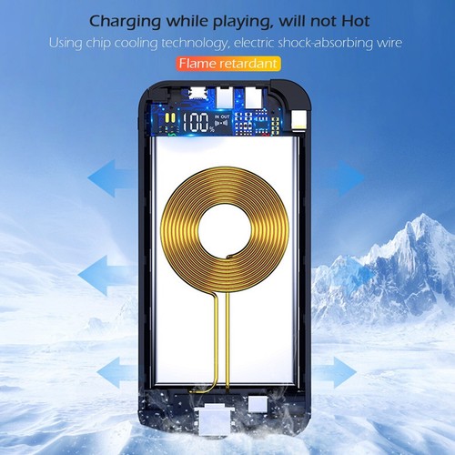 High-Speed External Battery Powerbank Built-in for iPhone Samsung Charging Cable - Picture 8 of 8