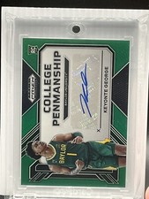 2023-24 PRIZM DRAFT PICKS COLLEGE PENMANSHIP GREEN KEYONTE GEORGE
