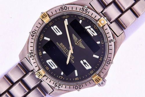 Breitling Aerospace Titanium & Gold Model F65362 Box & Papers ...