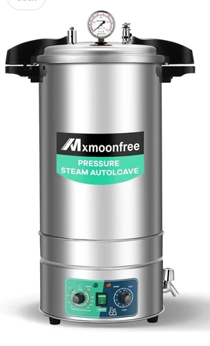25 Qt Portable Timed Autoclave Pressure Steam Sterilizer Electric Lab Equipment 