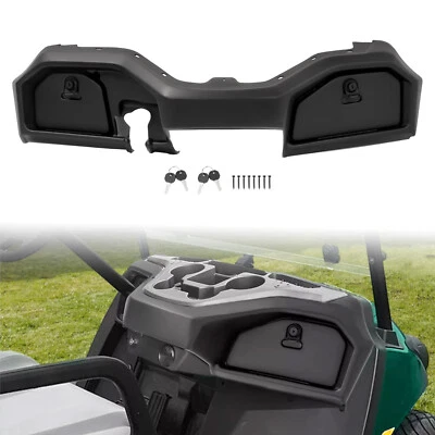 For Yamaha Drive2 Drive 2 2017-Up Black Golf Cart Dashboard Dash Cover W/Key