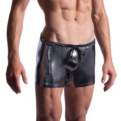 Manstore Beachclub M2196 Hip Swim Boxer mens short male trunk drawstring shiny