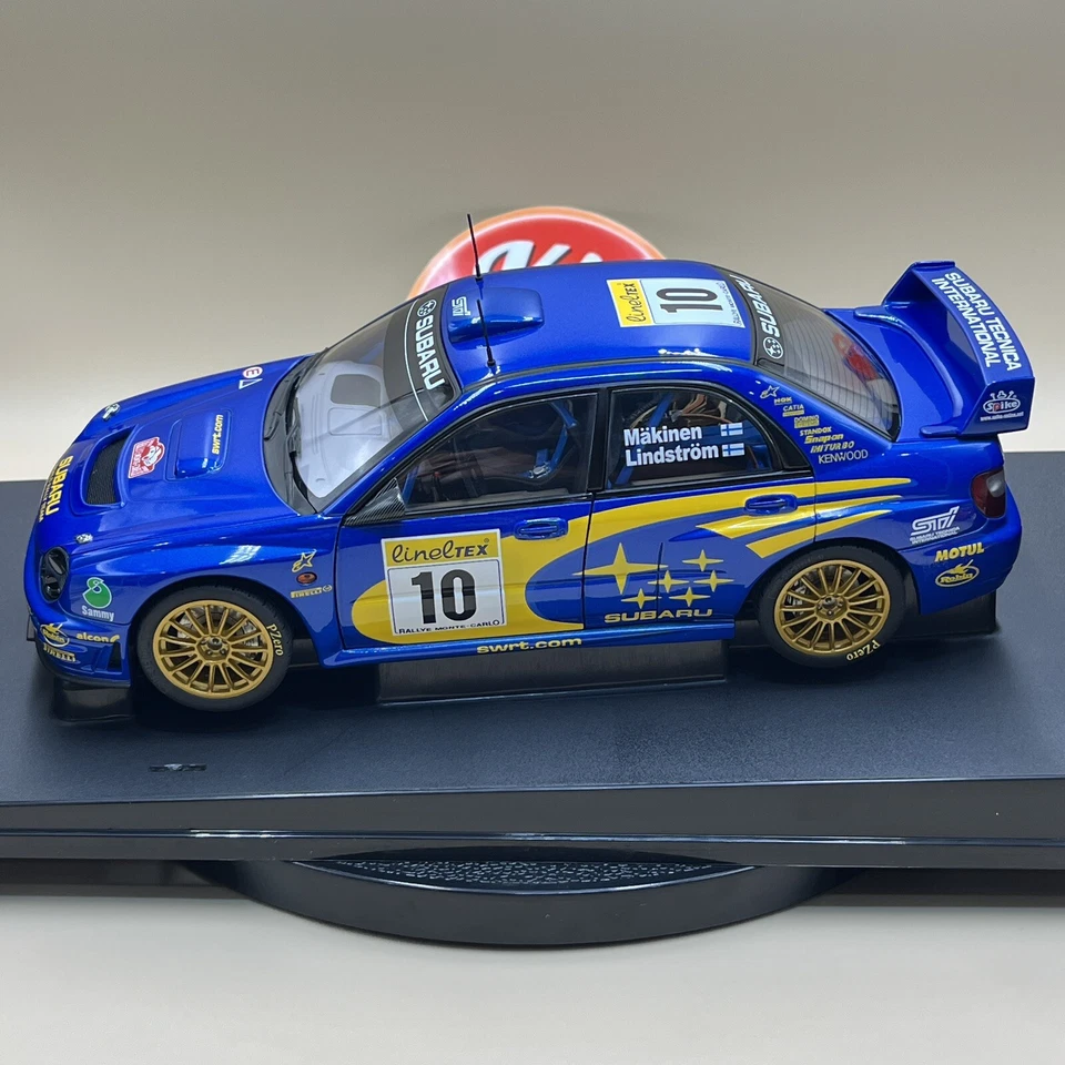 AUTOart 1/18 Subaru Impreza WRC 2002 Monte Carlo #10 Makinen Lindstrom 80292 - Image 2 of 4