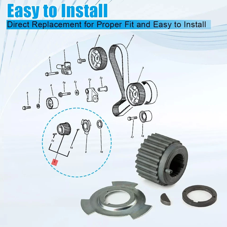 Kit de cuchilla y espaciador sensor piñón engranaje cigüeñal para Mitsubishi Eclipse MD184894 Foto 3 de 4