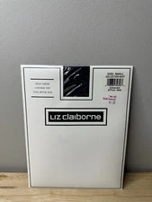 LIZ CLAIBORNE PANTYHOSE CONTROL TOP SILKY SHEER 7648 SMALL NAVY  FREE SHIPPING