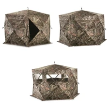 New Heavy Duty Guide Gear Educator 2.0 Ground Hunting Blind Mossy Oak