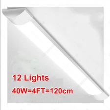 12 PACK 4FT LED SHOP LIGHT 6500K Daylight Fixture LED Ceiling Lights Garage Lamp