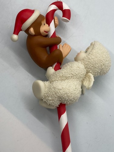 Curious George with Snowbabies Ornament "Peppermint Pals" Boxed. Dept 56 - Picture 4 of 7