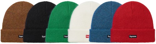 Supreme Mohair Beanie Green White Black 