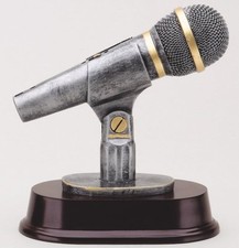 KARAOKE SINGING SPEAKER MICROPHONE MC SCULPTURE AWARD TROPHY M RF3311SG 