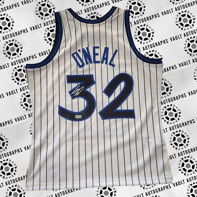 Maillot Orlando Magic Signé Shaquille O'Neal - Certificat D'authenticité Beckett, Original, Mitchell & Ness