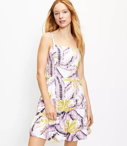 Loft Paradise Stufen-Minikleid Blumenmuster Allover-Druck Größe 14 Damen UVP 89 $ - Bild 3 von 10