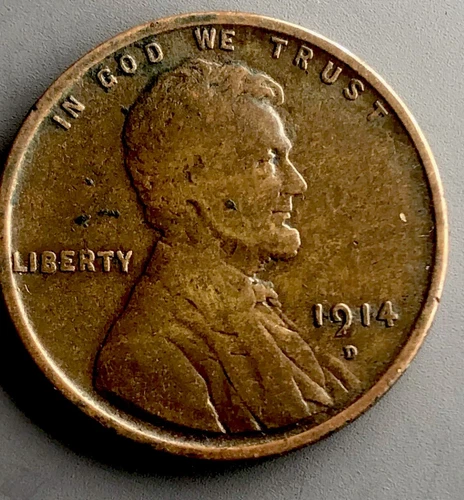 1914-D 1c Lincoln Wheat Cent - Chocolate Brown Eye Appeal - VF+