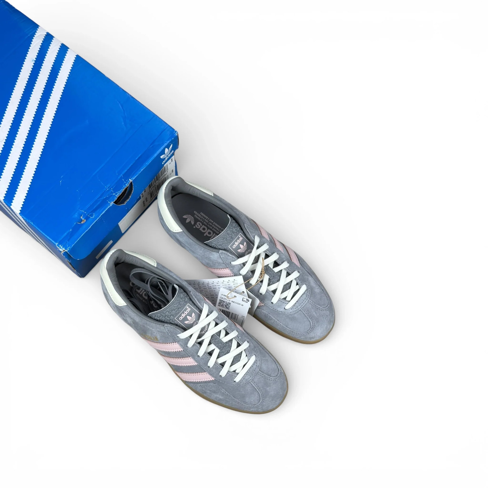 adidas Gazelle Indoor Grey Sandy Pink (Women's) EU 391/3 image 4