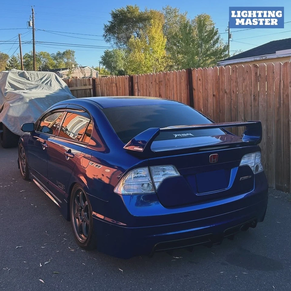 Conjunto de luces traseras transparentes para Honda Civic Sedán 2006-2011 octava generación Foto 4 de 4