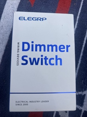 New ELEGRP 19-WH Slide White Single-Pole/ 3way Slide Dimmer Switch EDM2310