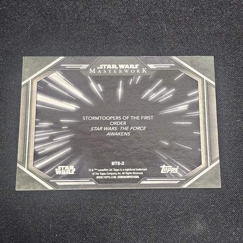 2024 TOPPS STAR WARS MASTERWORK STORMTOOPERS OF THE FIRST ORDER BASE ES1 5 - Picture 2 of 2