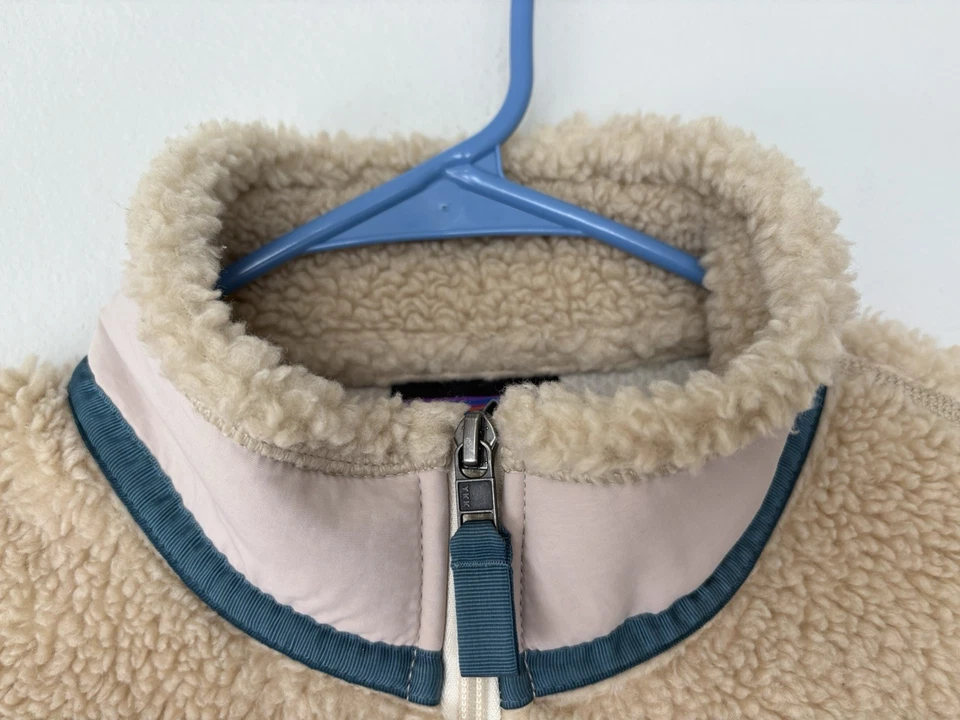 Chaqueta Patagonia Retro X Crema Natural Oscura Clásica Pila Alta Vellón Mujer M Usada en Excelente Condición Foto 3 de 4