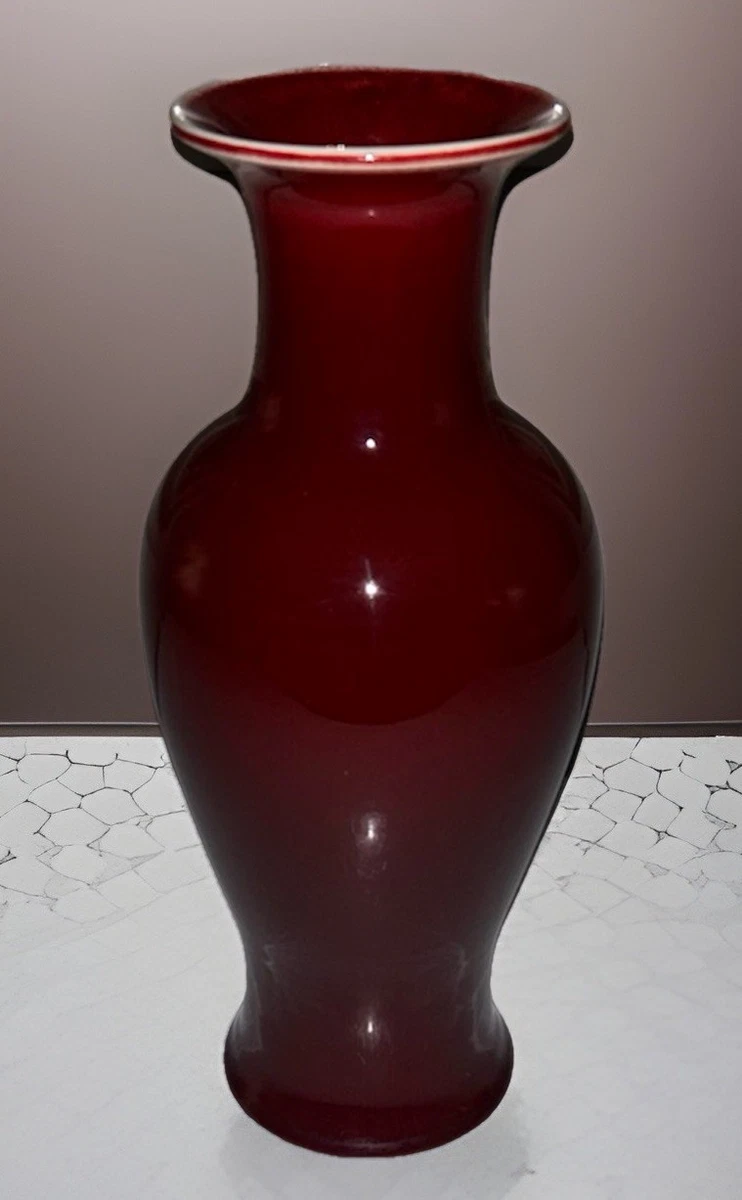 陶瓷红色1850-1899 中国古董花瓶| eBay
