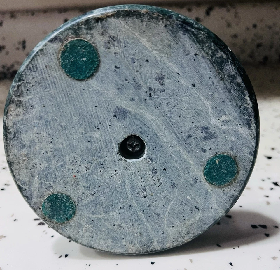 Toallero vertical de papel de cocina de mármol verde azul natural Foto 4 de 4