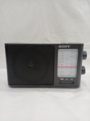 Sony ICF-506 Black Portable Radio AM FM Hi-Fi With Headphone Jack