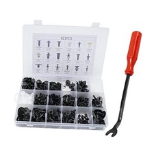 421 PCS - 18 Kinds Bumper Retainer Clips Vehicle Body Retainer Clips Kit Car