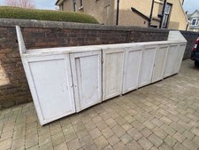 Huge Victorian Antique Pine Cupboards X 5 Kitchen Utility Project Shop Fitting