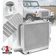 Aluminum 3 Row Core Performance Radiator for 87-06 Jeep Wrangler YJ/TJ 2.4-4.2