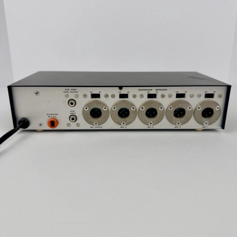 Mezclador de micrófono Shure M68 probado funciona con cable de alimentación conectado Foto 4 de 4