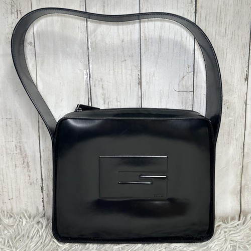 Gucci G Logo One Shoulder Bag Patent Leather Enamel Used - Picture 2 of 20