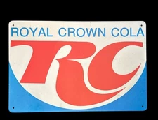 Royal Crown Cola RC Metal Tin Sign 8x12 Retro Classic