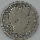 1899-O Barber / Liberty Head Quarter – 25 Cents (Silver)