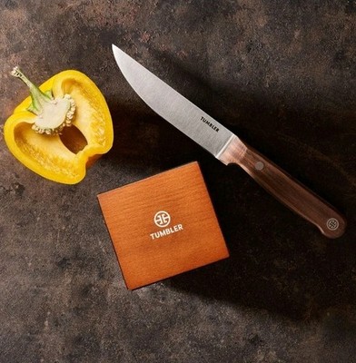 Tumbler Utility Knife 5.5''   German Steel Blade, Walnut Handle, LOT of 50