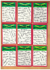 1974 Topps Baseball Card Team Checklist LOT (18) #NNO ALL Unmarked