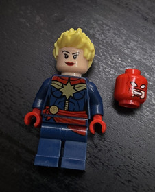 LEGO minifigure Captain Marvel w mask sh0226 Marvel Avengers 76049 Thanos