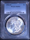 1904-O Morgan Dollar MS64 PCGS Certified 90% Silver Brilliant Uncirculated