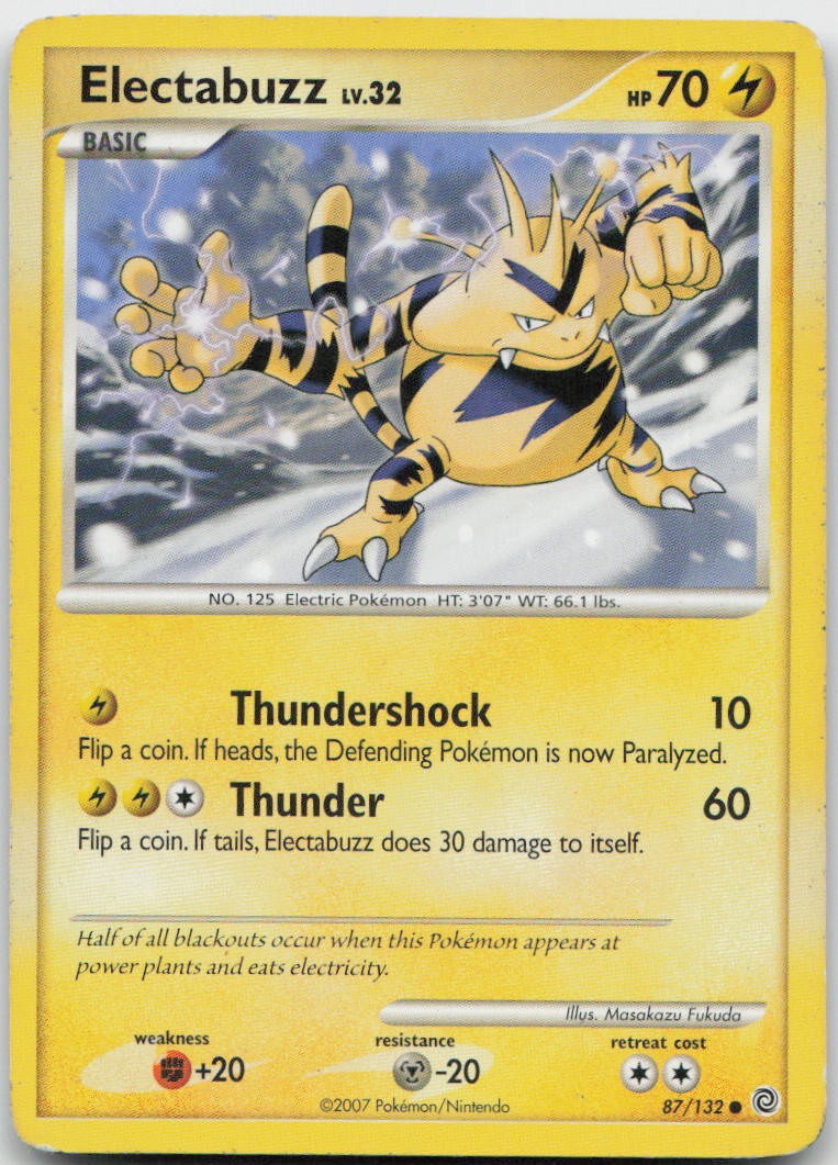 Electabuzz 87/132 Common Secret Wonders Pokemon MP