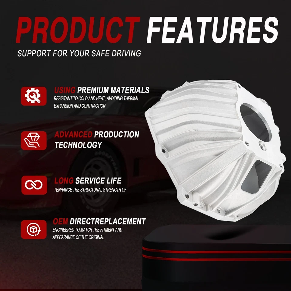 Carcasa de campana de aluminio 1959-1988 para Chevy 621 SBC BBC GM 11" manual 3899621 Foto 3 de 4