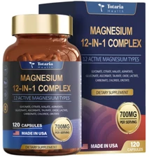Magnesium Complex 700mg 12 in 1 Magnesium Supplement with 120 Counts
