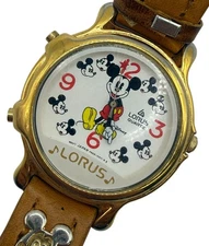 Disney Mickey Mouse Lorus V421-0020 It's A Small World Musical Watch New Battery