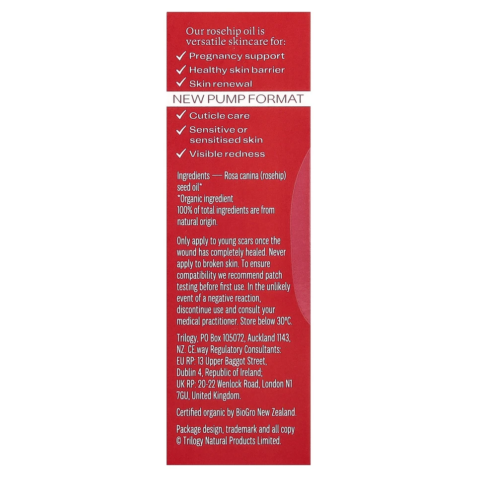 Óleo de rosa mosqueta orgânico certificado, para todos os tipos de pele, 0,34 fl oz (10 ml) - Imagem 3 de 3