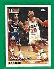 1993-94 Topps - Sam Cassell #301 (RC) Houston Rockets 