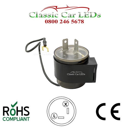 12V ELECTRONIC INDICATOR FLASHER RELAY CLASSIC CAR MOTORCYCLE OE CLICK X L 2 PIN - Picture 3 of 11