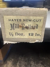 *Vintage* Hayes File Co Mill Bastard 12" Half Dozen